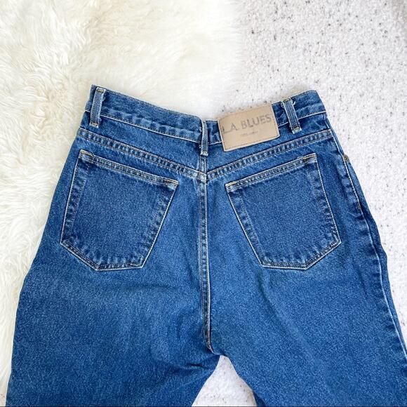 Vintage LA Blues Dark Wash Straight Leg Jeans Size 8P Classic Fit 100% Cotton - Picture 8 of 11